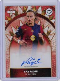 2024-25 Topps Deco UEFA Club Competitions Ewa Pajor Autographs Red Parallels【7/10】 FC Barcelona