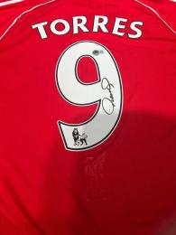 フェルナンド・トーレス 直筆サイン入りユニフォーム Beckett社証明付き Fernando Torres
