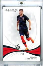 2018-19 Panini Immaculate Collection Croatia Ante Rebic Base 29/65