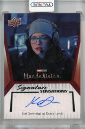 2024 Upper Deck Marvel Studios Series 1 Kat Dennings as Darcy Lewis Signature Sensations #SS-KD Auto ※白かけあり