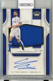 2019-20 Panini Chronicles Olivier Giroud Crown Royale Silhouettes Material Autographs #15《初期不良あり》