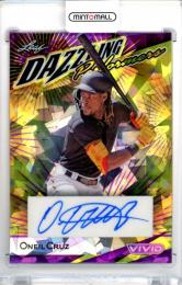 2023 Leaf Vivid Baseball Oneil Cruz #DP-OC1 Dazzling Performers Autograph Crystal Purple Parallel【2/2】《ラストナンバー》 Pirates