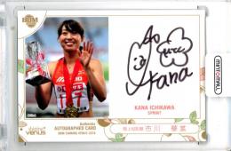 2018 BBM シャイニングヴィーナス 市川華菜 直筆サインカード 競技ウエア版【062/118】 陸上短距離