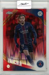 2025-26 Topps Chrome UEFA Club Competitions  Hongbao Box Bradley Barcola RED GOLD