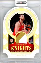 2024-25 Panini Crown Royale Euroleague Nikola Milutinov #KRT-NIK Knights of the Round Table Prime Parallel【07/25】《状態要確認》