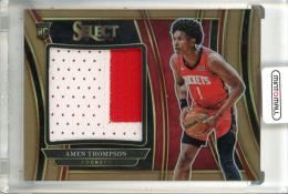 2023-24 Panini Select Amen Thompson #RJS-AT RC Jumbo Rookie Swatches Copper Prizms【04/49】 Rockets