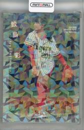 2019 BBM 2ndバージョン 鮫島彩 始球式カード ホロ銀紙版(右下角折れ)【39/50】