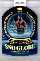 2024-25 Panini Crown Royale Euroleague Brandon Davies #20 Sno Globe Gold Parallel【04/10】