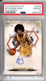 2022-23 Topps Inception Overtime Elite Alexandre Sarr #IA-AS2 Base Inception Autograph【077/199】【PSA10】