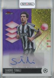 2025-26 Finest UEFA Club Competitions Sandro Tonali Autographs Purple Refractors #BAST【48/75】 Newcastle United