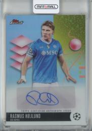 2025-26 Finest UEFA Club Competitions Rasmus Hojlund Autographs #BAHO SSC Napoli
