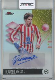 2025-26 Finest UEFA Club Competitions Giuliano Simeone Autographs #BAGS Atletico De Madrid