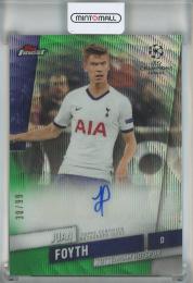 2020 Topps Finest UEFA Champions League Juan Foyth Autographs #FA-JF【30/99】 Tottenham Hotspur