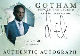 2016 CRYPTOZOIC Gotham Season 1  Chris Chalk as Lucius Fox Autograph