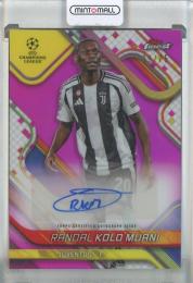 2024-25 Topps Finest UEFA Club Competitions Soccer Randal Kolo Muani Autographs #BA-RK【39/75】 Juventus