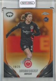 2023-24 Topps Chrome UEFA Women's Champions League Barbara Dunst RC/Orange Refractors #62【19/25】 Eintracht Frankfurt