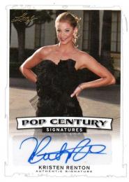 2014 LEAF Pop Century  Kristen Renton Autograph