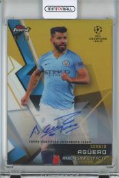 2017-18 Topps Finest UEFA Champion League Sergio Aguero Atograph/Gold Refractor/#32【12/50】 Manchester City FC