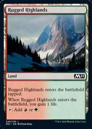 【M21】【ENG】【Foil】《岩だらけの高地/Rugged Highlands》