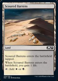 【M21】【ENG】【Foil】《磨かれたやせ地/Scoured Barrens》