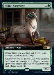 【M21】【ENG】【Foil】《猫の君主/Feline Sovereign》 拡張アート版