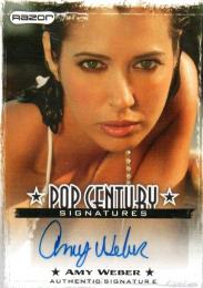 2010 RAZOR Pop Century  Amy Weber Autograph