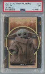 2022 Topps Star Wars Masterwork Grogu Base/Orange/#34【6/10】【PSA7】