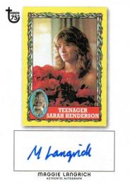 2013 TOPPS 75th Anniversary  Maggie Langrick Autograph