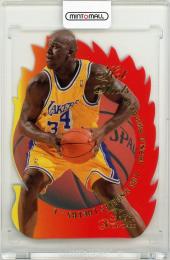 1996-97 Fleer Flair Showcase Shaquille O'Neal #5 Hot Shots Los Angeles Lakers