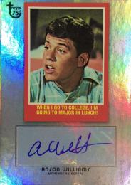 2013 TOPPS 75th Anniversary  Anson Williams Autograph