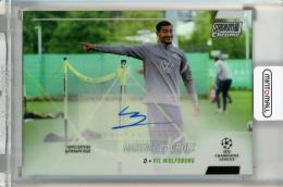 2021-22 Topps Stadium Club Chrome UEFA Champions League Maxence Lacroix Autographs #CAMLX《汚れあり》