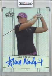 2011 Leaf Golf Metal Anna Nordqvist Autographs Prismatic #BAAN1【78/99】