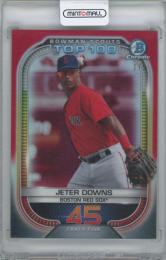 2021 BOWMAN Chrome Scouts Top 100 Red Refractors / JETER DOWNS(Boston Red Sox) 【1/5】