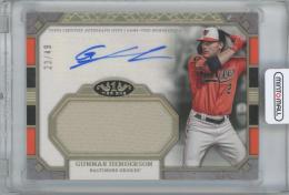 2024 TOPPS Tier One Jumbo Relic Autographs / GUNNAR HENDERSON(Baltimore Orioles) 【23/49】