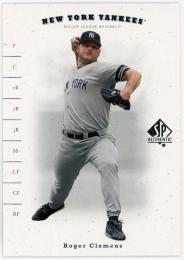 2001 SP Authentic #38 Roger Clemens
