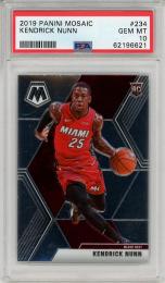 2019-20 PANINI Mosaic Kendrick Nunn #234 (RC) 【PSA10 GEM MT】