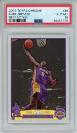 2003-04 TOPPS Chrome Kobe Bryant #36 Refractor 【PSA10 GEM MT】