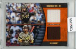 2025 TOPPS Series 2 Fernando Tatis Jr./Luis Arraez Dual Major League Materials Orange #MLMD2TA【22/25】 San Diego Padres
