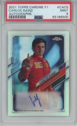 2021 Topps Chrome Formula 1 Racing Carlos Sainz Chrome F1 Autograph/#CA-CS【15/90】【PSA9】