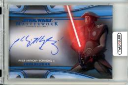 2021 Topps Masterwork  Philip Anthony-Rodriguez As Fifth Brother Autograph Blue Foil Parallel 71/99