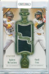 2026 Topps Tier One Andrew McCutchen/Oneil Cruz #DPR-MC Dual Player Relics Card【179/199】 Pirates