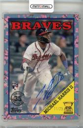 2023 TOPPS Japan Michael Harris II 1988 Topps Cherry Tree Autographs #88B24【11/25】 Atlanta Braves