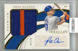 2019 PANINI Immaculate Collection Pete Alonso Premium Memorabilia Autographs #7【02/25】 New York Mets