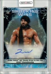 2020 Topps WWE Chrome  Jinder Mahal Shocking Wins Autograph Black Refractor  04/10