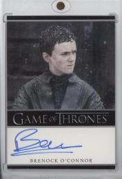 2018 RITTENHOUSE GAME OF THRONES SEASON SEVEN Autograph Card Brenock O'CONNOR