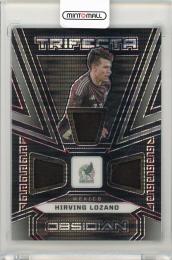 2023-24 Panini Obsidian Soccer Hirving Lozano Trifecta Material Electric Etch Red Pulsar【36/49】 Mexico