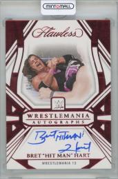 2024 Panini Flawless WWE Flawless WrestleMania Autographs  Bret "Hit Man" Hart 【04/15】