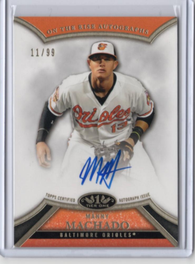 ミントモール / MINT 福岡店 / 2013 Topps Tier One Manny Machado On the Rise  Autographs 直筆サインカード 11/99