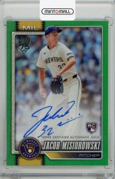 2026 Topps Series 1 Jacob Misiorowski 91 Topps Autographs Green Foil RC #91AMIS【63/99】