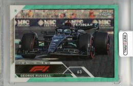 2023 TOPPS Chrome Formula 1  George Russell Aqua Wave Refractors #105  CAR【114/150】 Mercedes